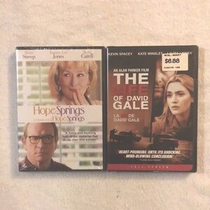 Two FACTORY SEALED DVDs Hope Springs & The Life of David Gale